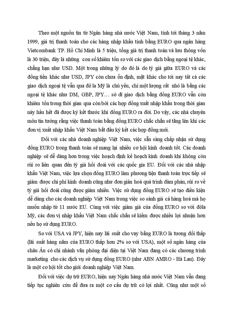 image for page Tình hình biến động của đồng EURO và can thiệp của Liên Minh châu âu