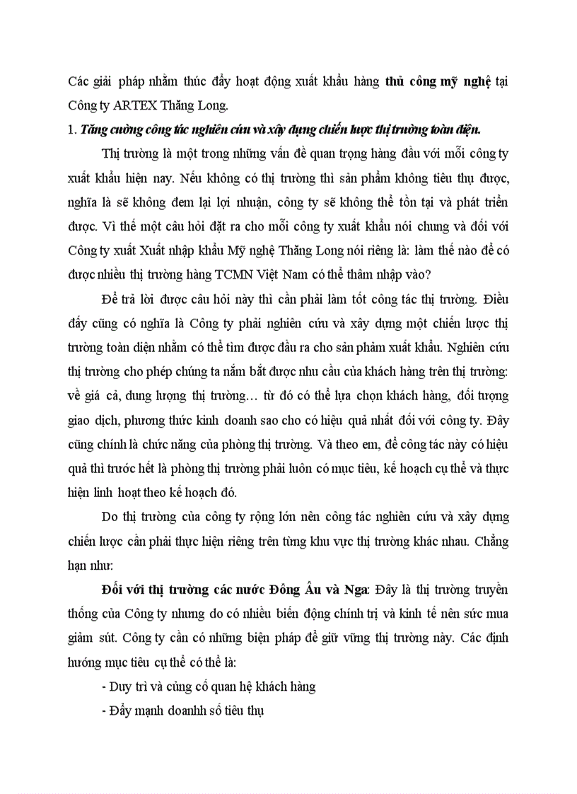 image for page Các giải pháp nhằm thúc đẩy hoạt động xuất khẩu hàng thủ công mỹ nghệ tại Công ty ARTEX Thăng Long