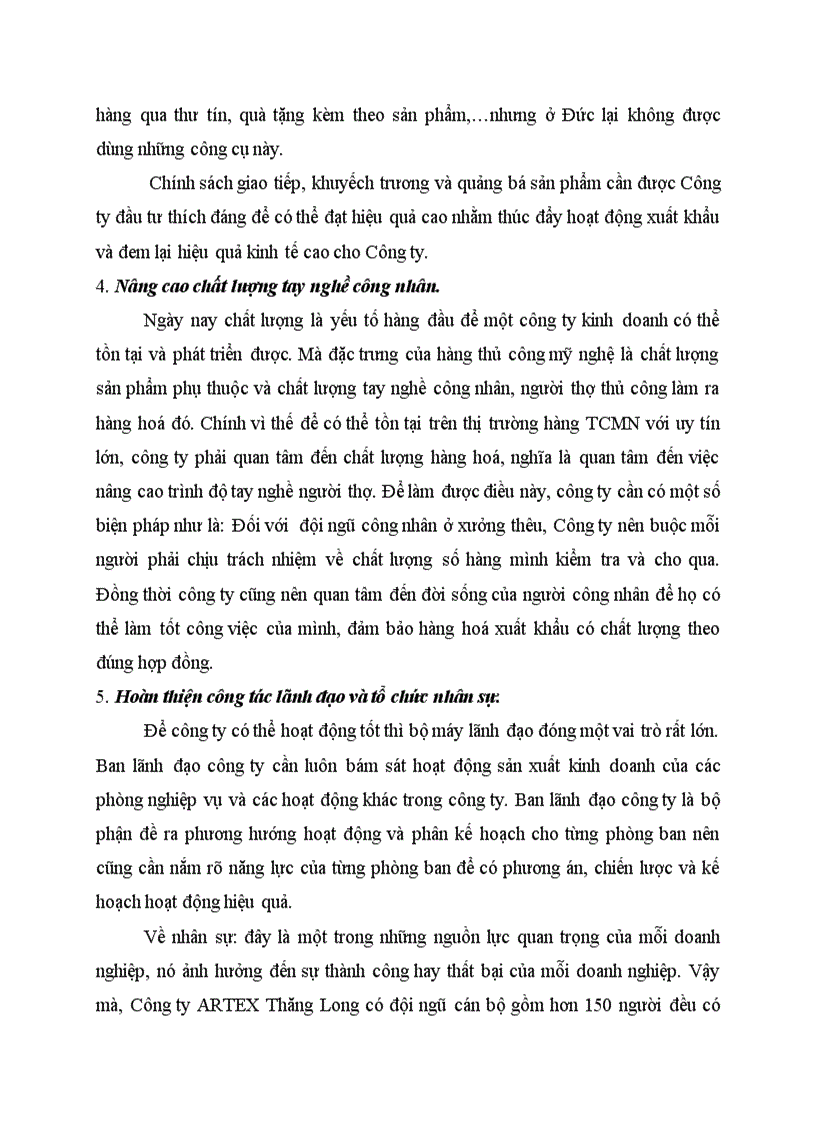 image for page Các giải pháp nhằm thúc đẩy hoạt động xuất khẩu hàng thủ công mỹ nghệ tại Công ty ARTEX Thăng Long