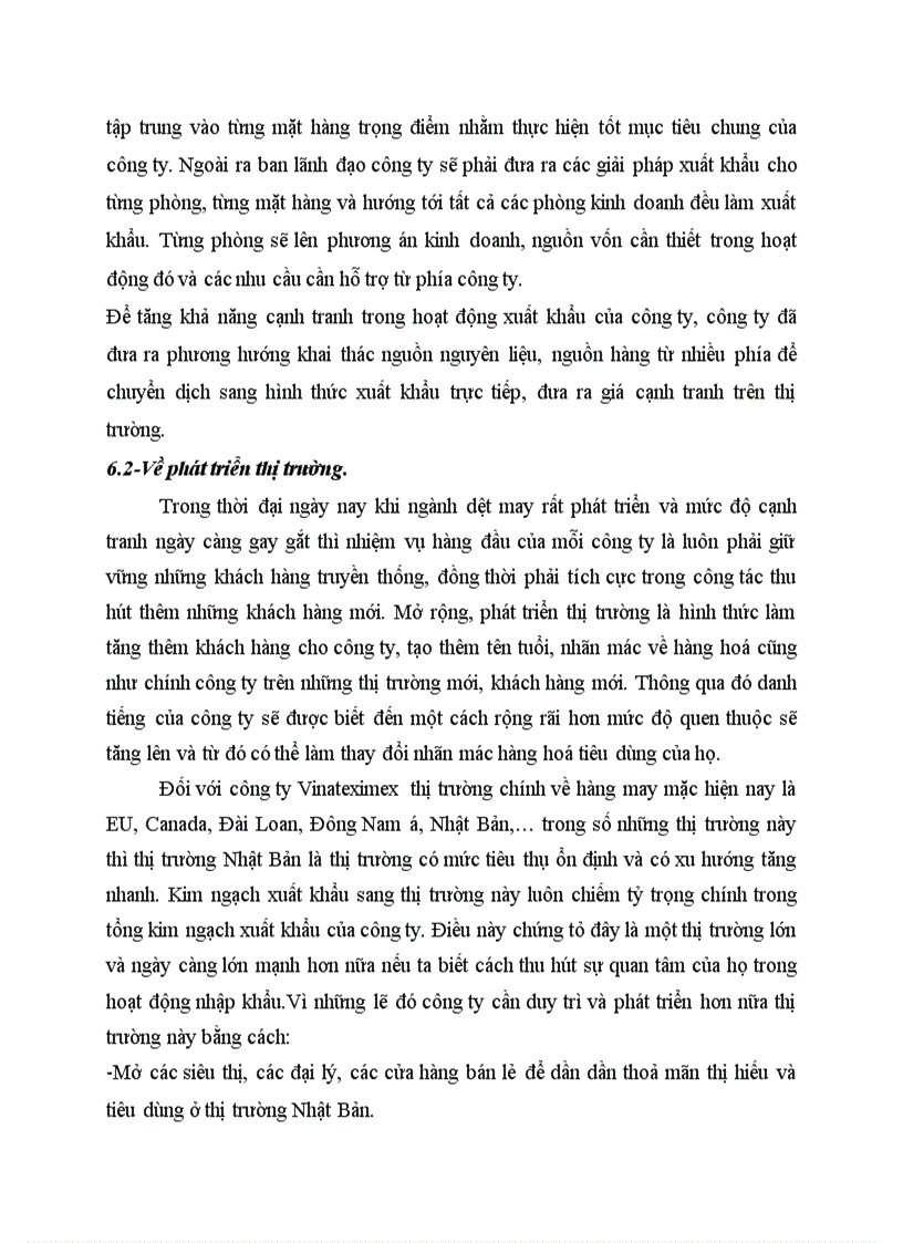 image for page Chiến lược nhằm thúc đẩy hoạt động xuất khẩu hàng may mặc cho Công Ty vinateximex