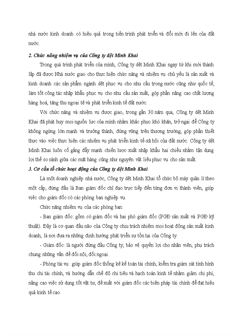 image for page Giới thiệu khái quát về Công ty dệt Minh Khai