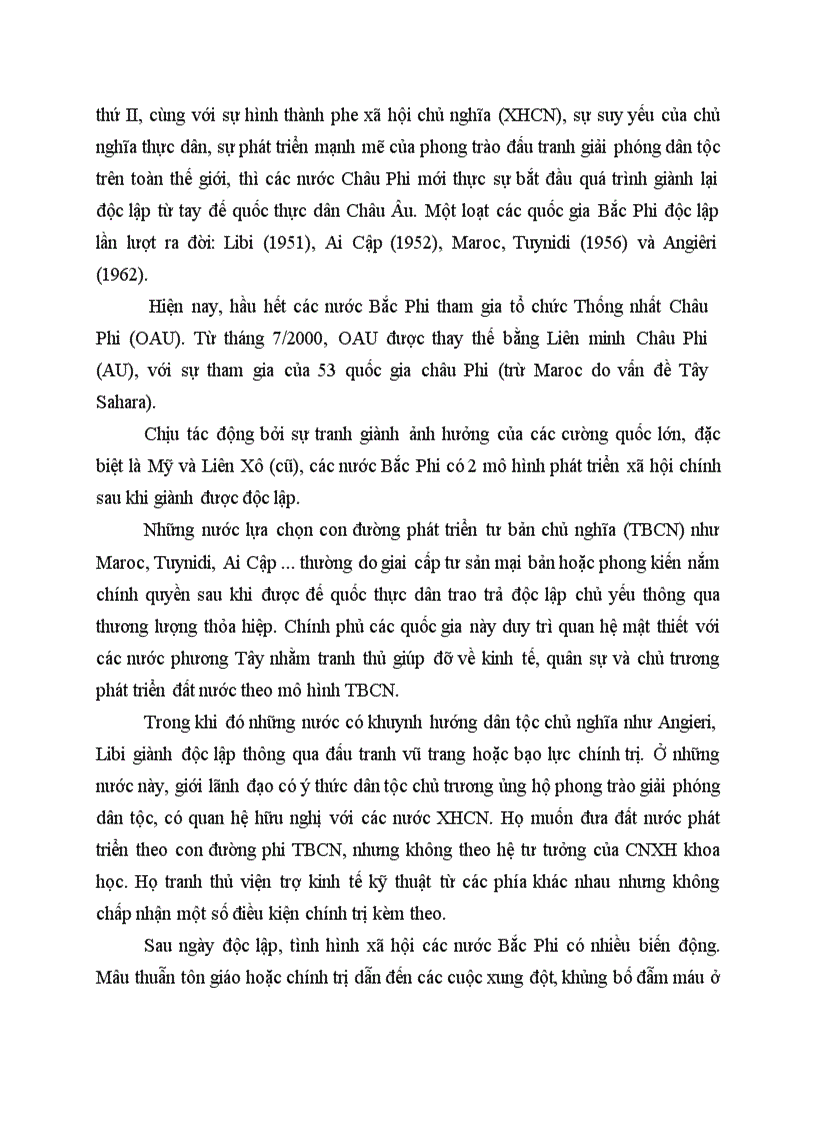 image for page Giới thiệu tổng quan về bắc phi