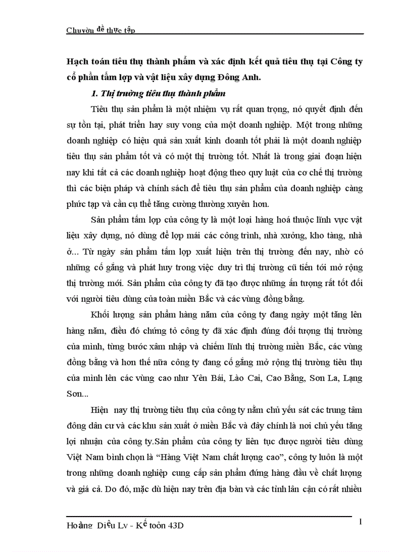 image for page Hạch toán tiêu thụ thành phẩm và xác định kết quả tiêu thụ tại Công ty cổ phần tấm lợp và vật liệu xây dựng Đông Anh