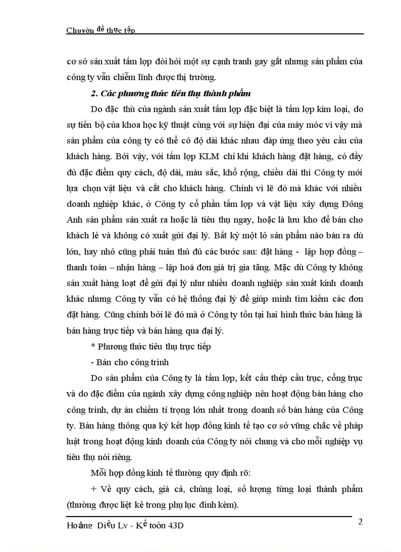 image for page Hạch toán tiêu thụ thành phẩm và xác định kết quả tiêu thụ tại Công ty cổ phần tấm lợp và vật liệu xây dựng Đông Anh