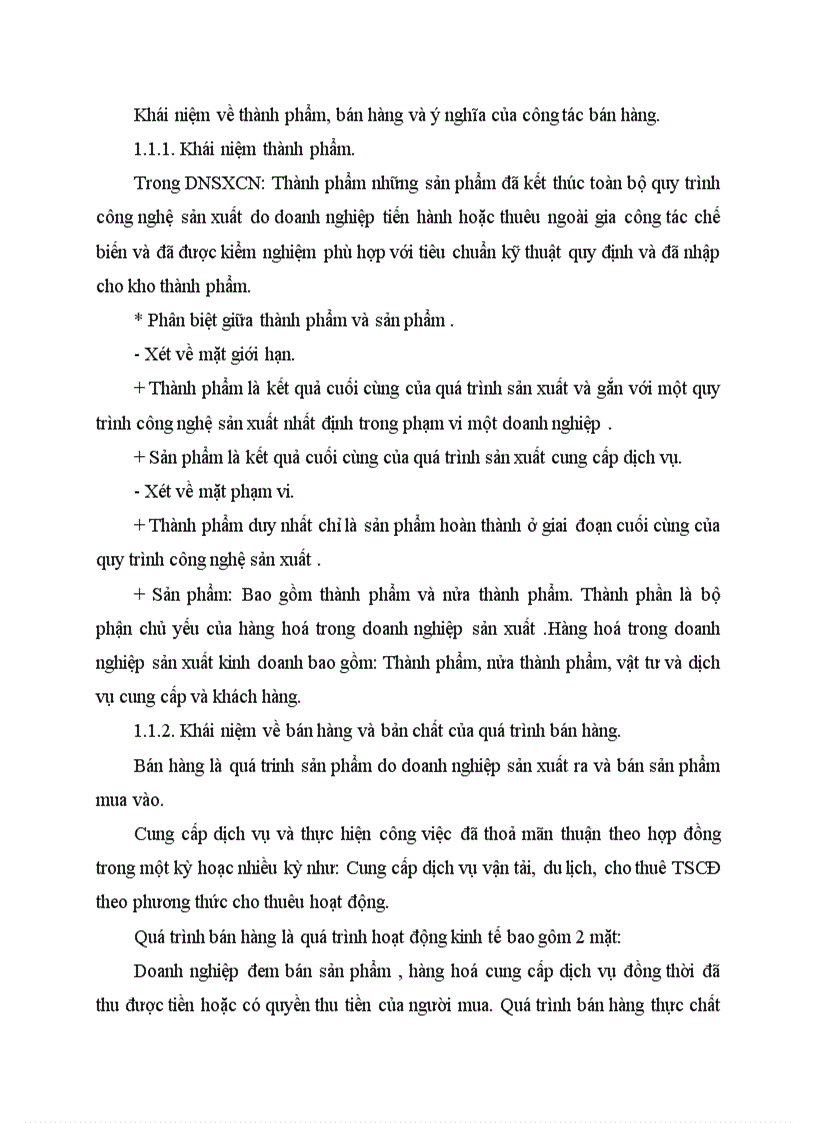 image for page Khái niệm về thành phẩm bán hàng và ý nghĩa của công tác bán hàng