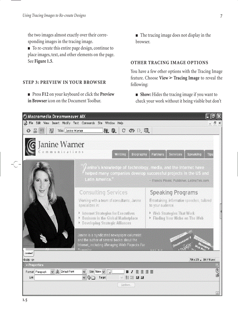 image for page Using Tracing Images to Re create Designs