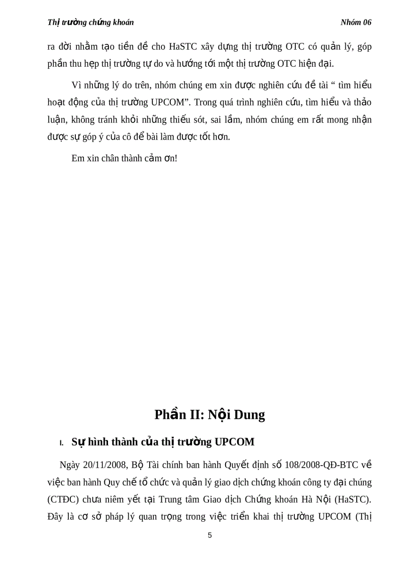 image for page Tìm hiểu hoạt động của thị trường UPCOM