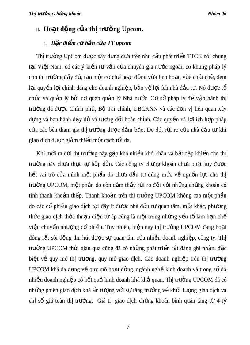 image for page Tìm hiểu hoạt động của thị trường UPCOM