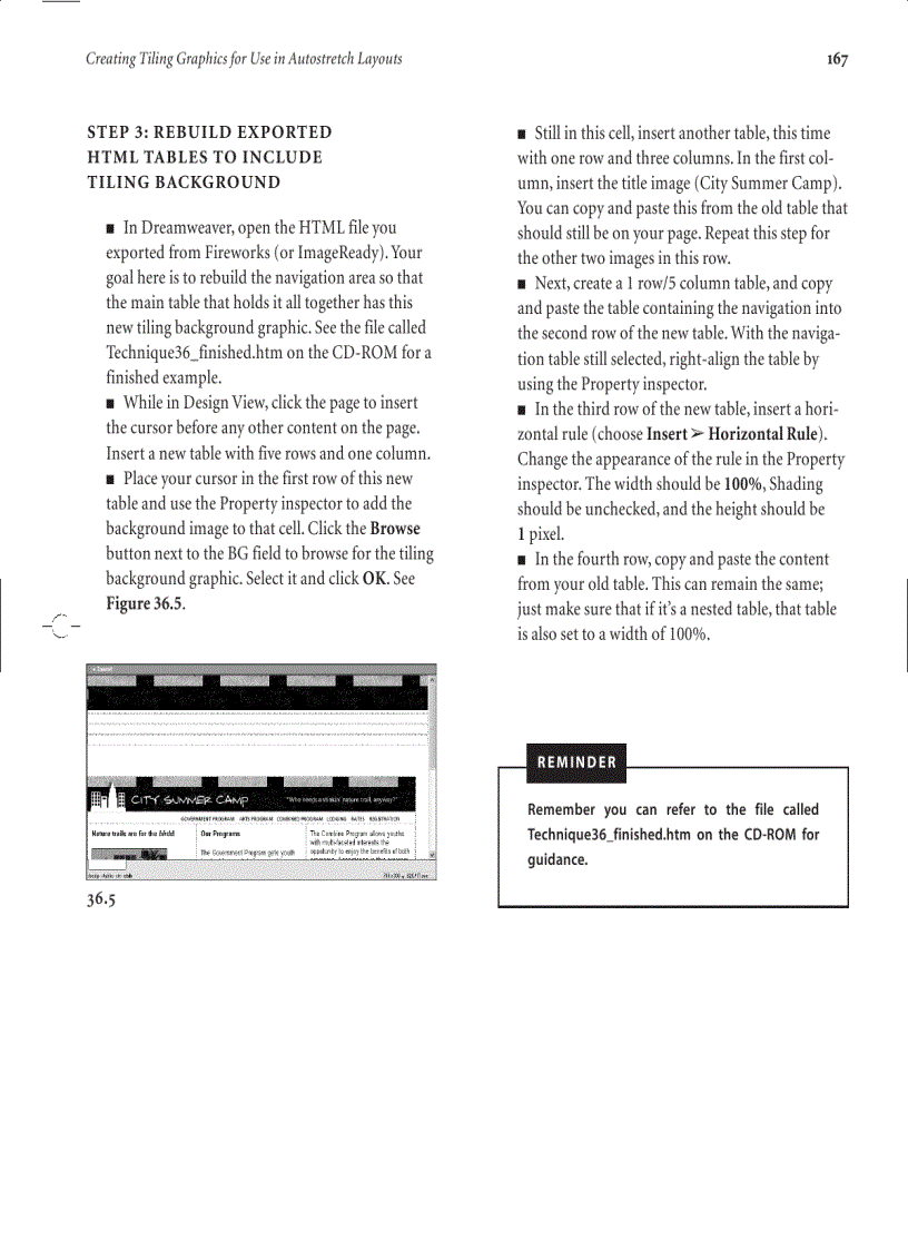 image for page Adding style to your page with a fixed tiling background