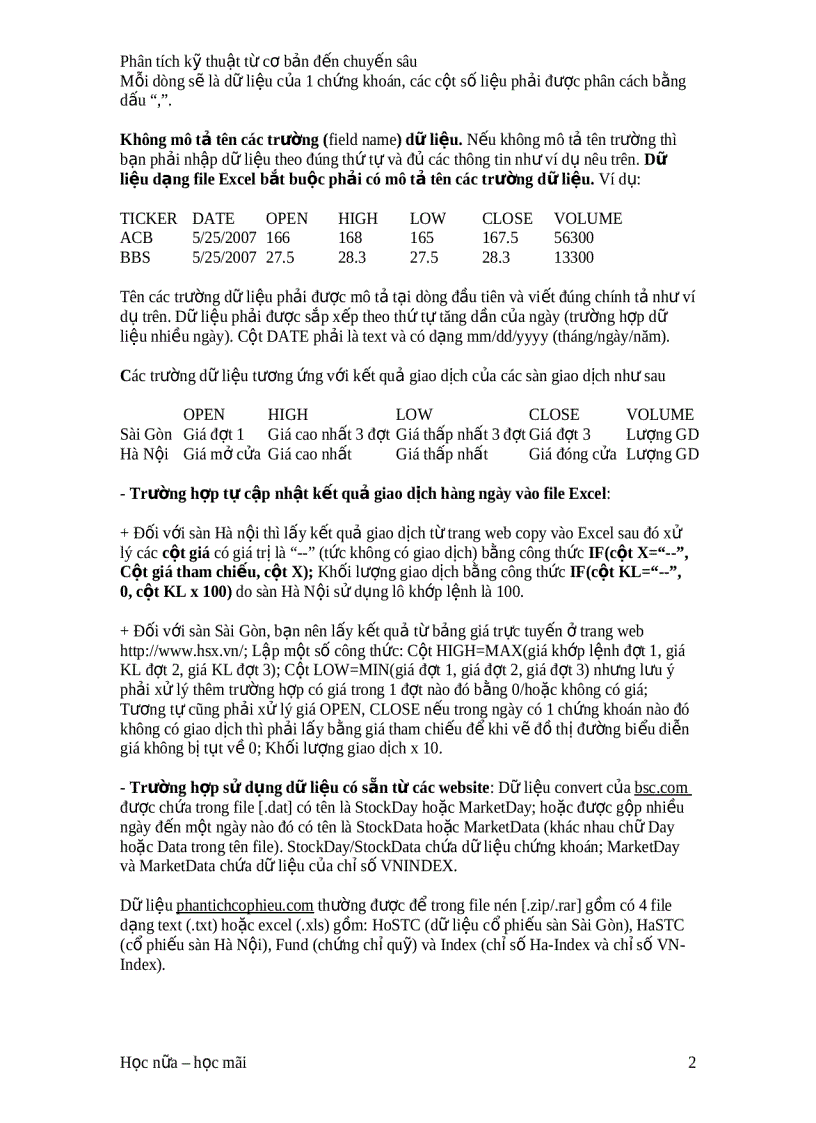 image for page Phân tích kỹ thuật từ cơ bản đến chuyến sâu