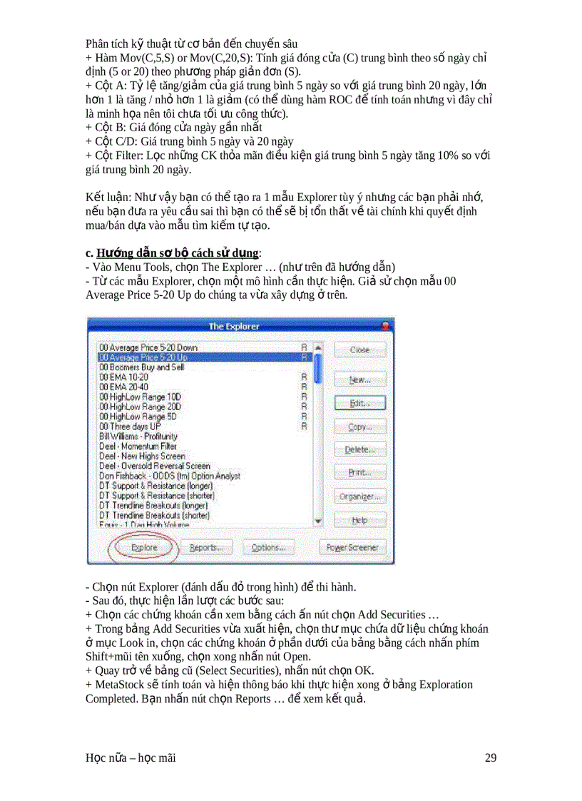 image for page Phân tích kỹ thuật từ cơ bản đến chuyến sâu