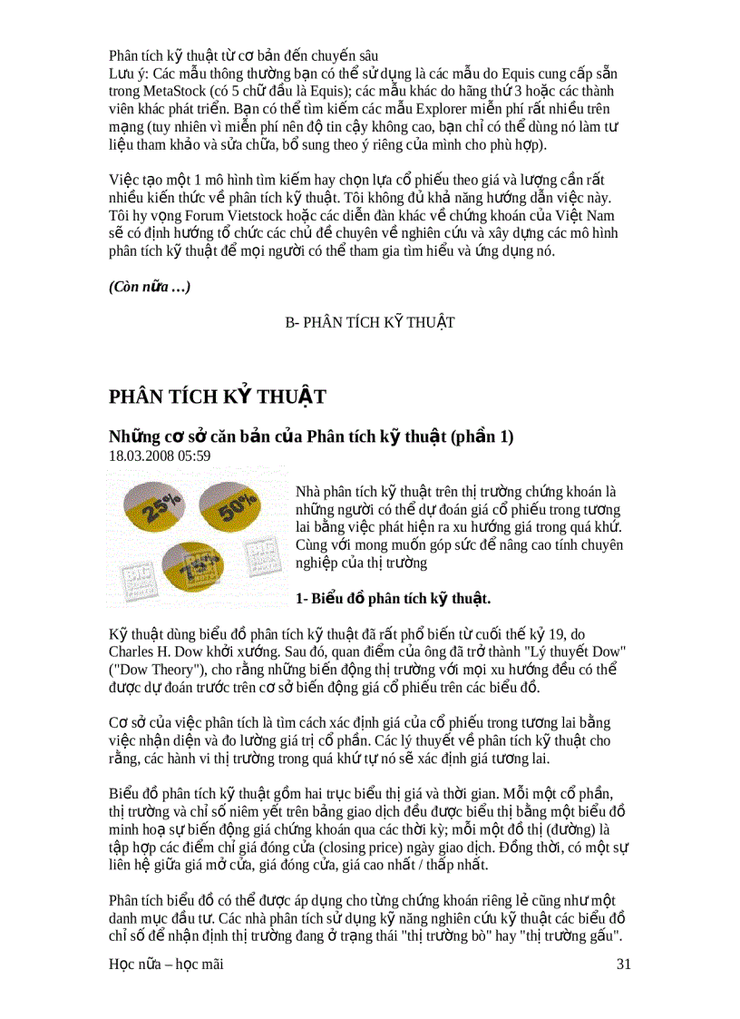 image for page Phân tích kỹ thuật từ cơ bản đến chuyến sâu