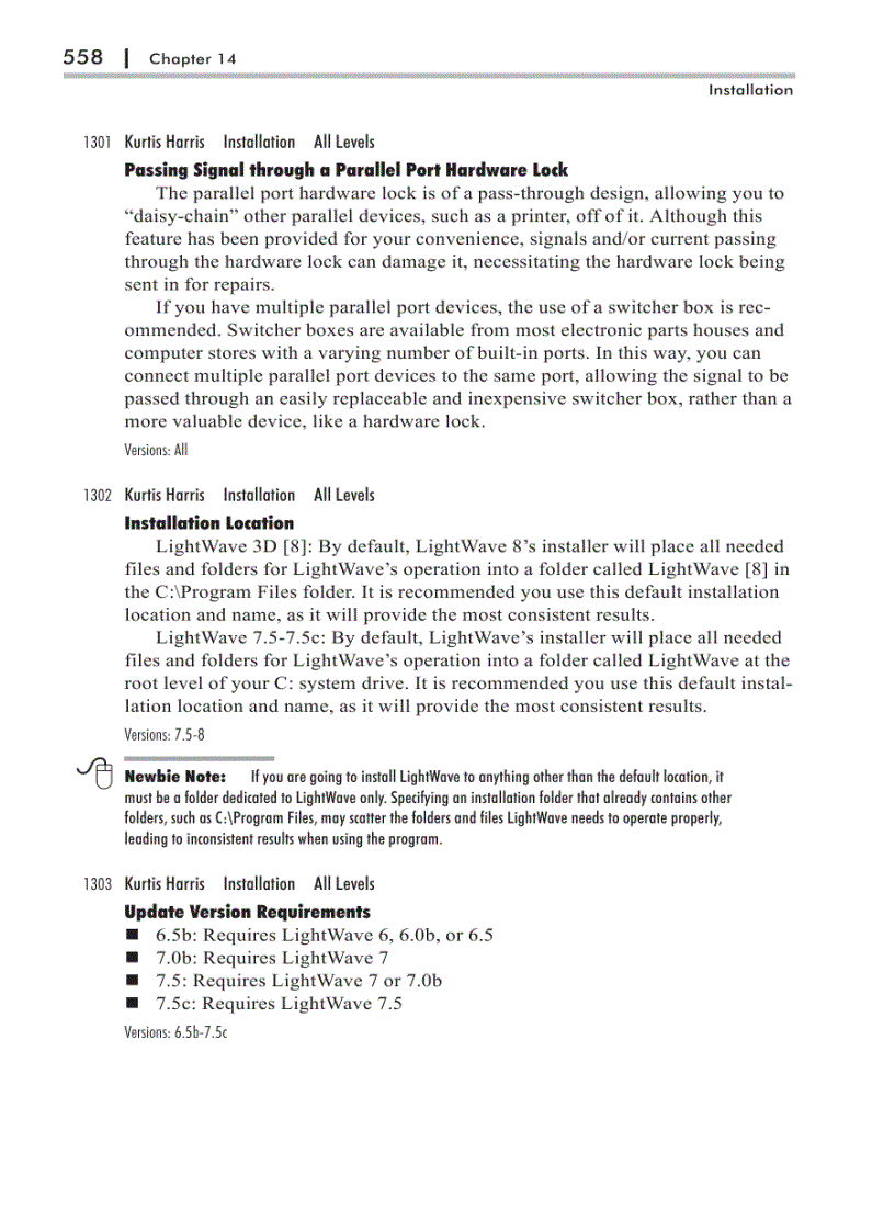 image for page LightWave 3D Troubleshooting