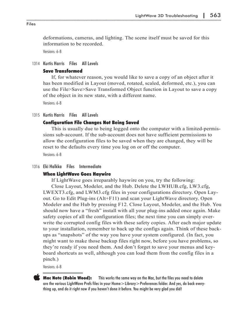 image for page LightWave 3D Troubleshooting