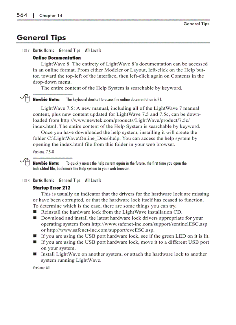 image for page LightWave 3D Troubleshooting