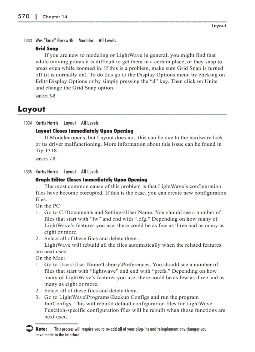 image for page LightWave 3D Troubleshooting