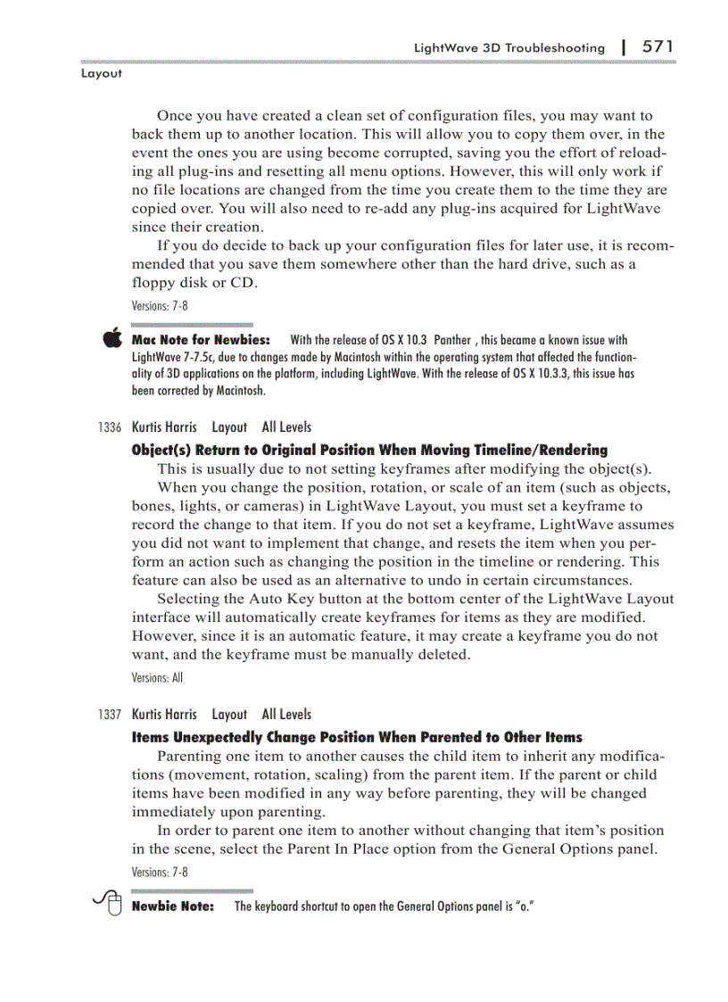 image for page LightWave 3D Troubleshooting