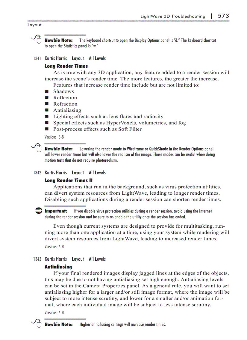 image for page LightWave 3D Troubleshooting