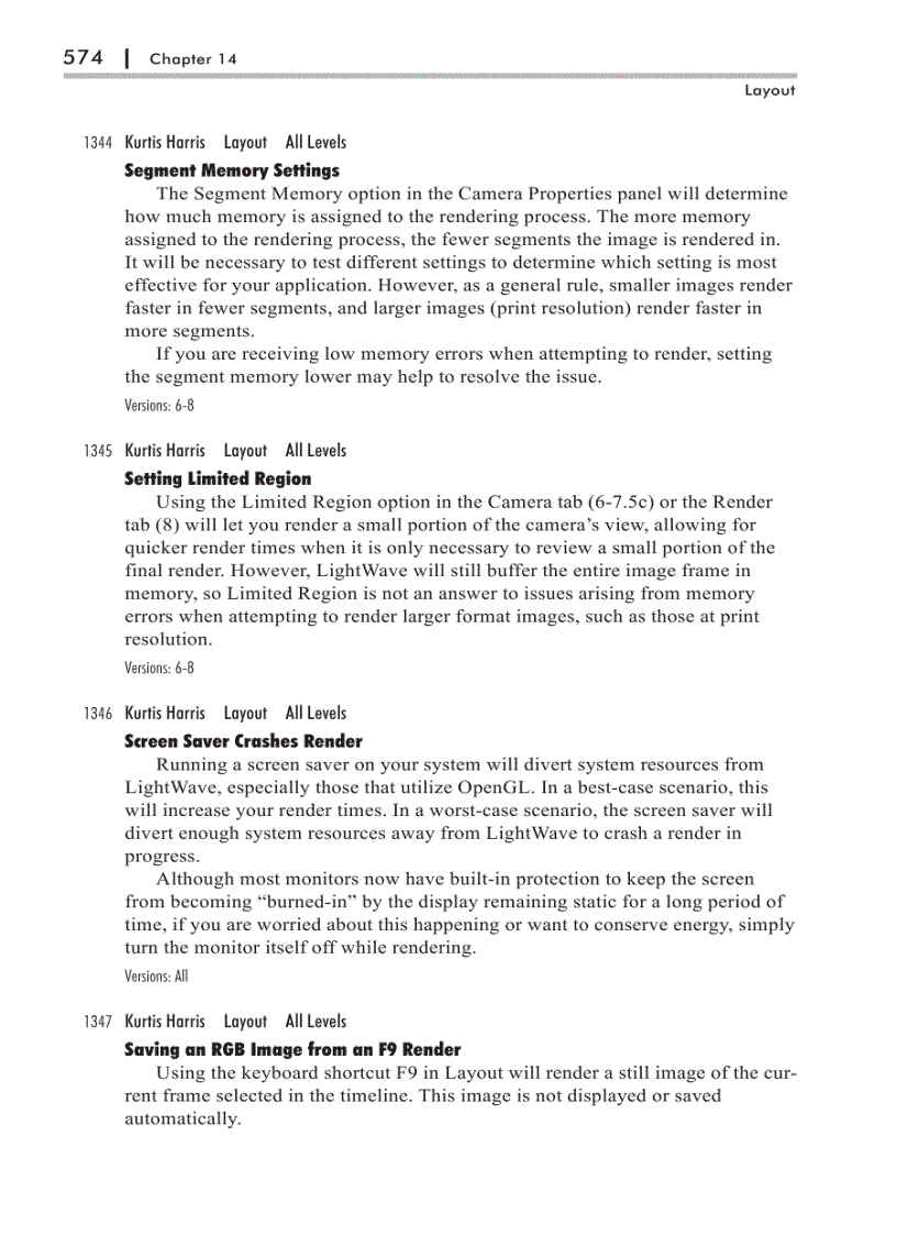 image for page LightWave 3D Troubleshooting