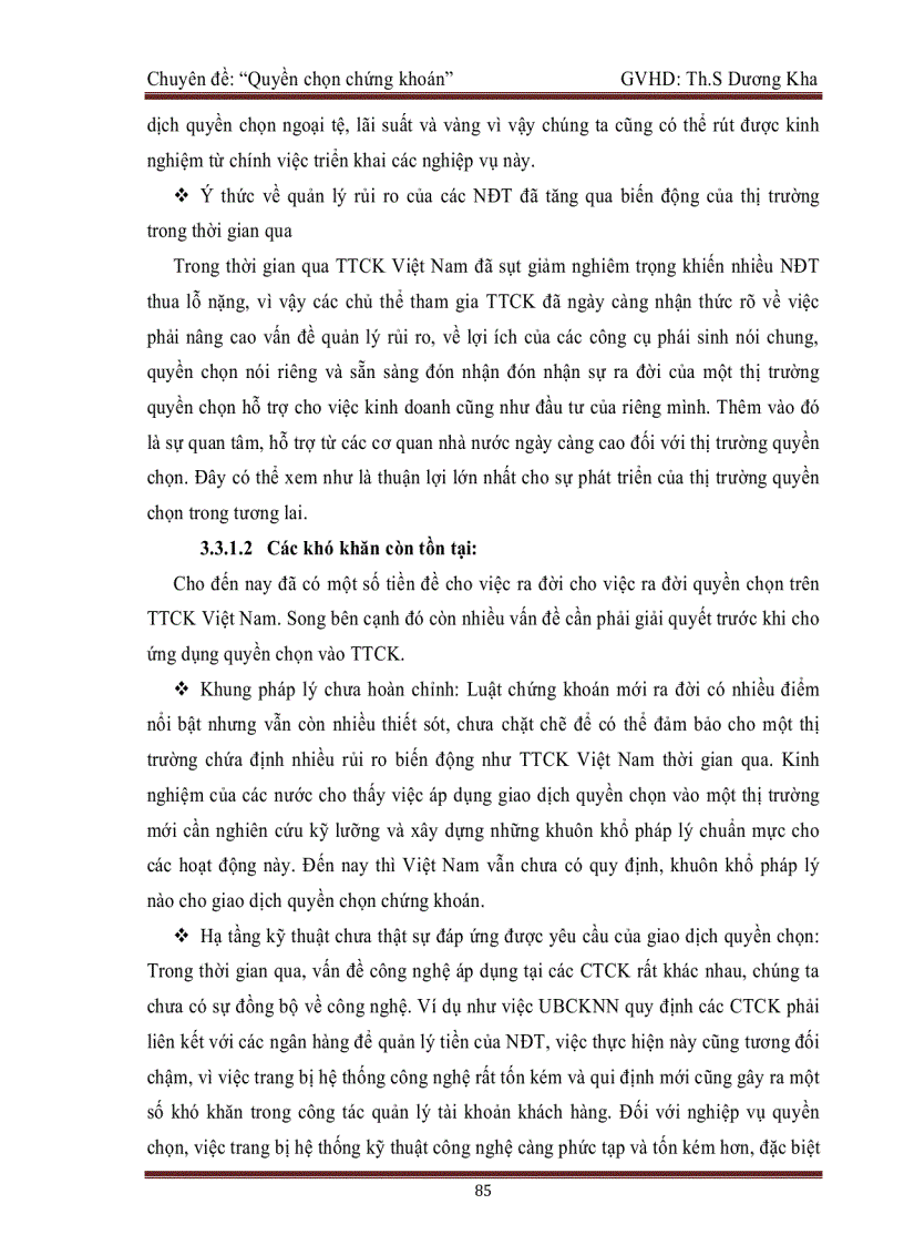 image for page Chuyên đề Quyền chọn chứng khoán phần 9