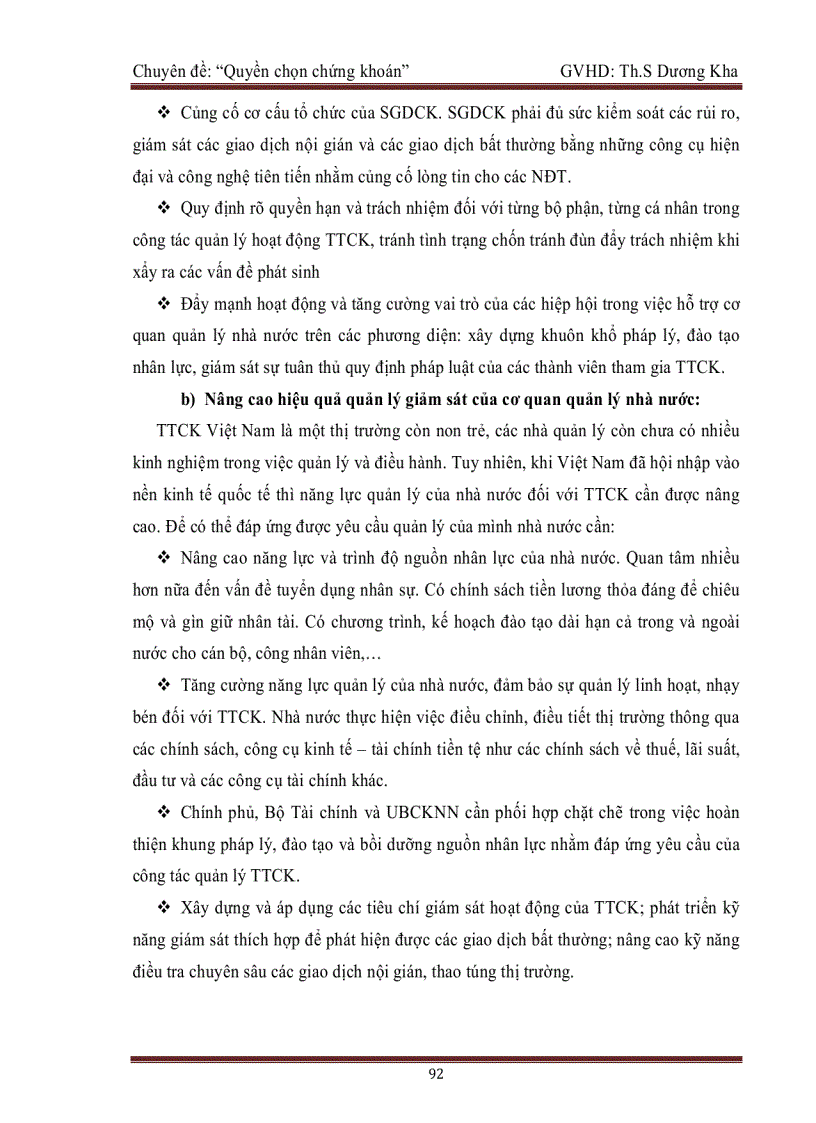 image for page Chuyên đề Quyền chọn chứng khoán phần 9