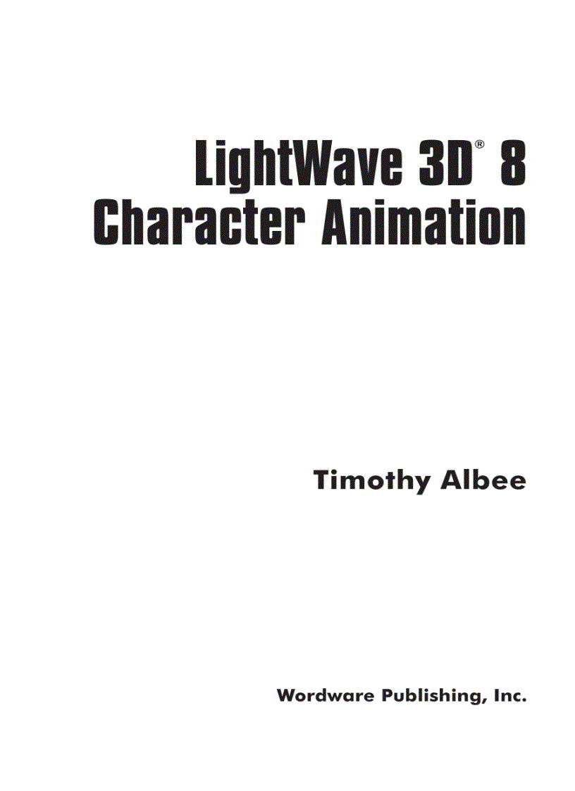 image for page LightWave 3D 8 Character Animation