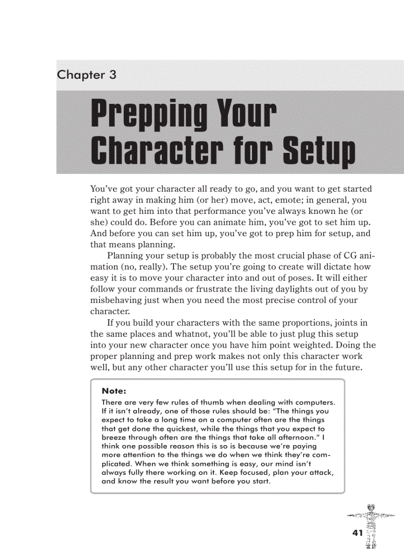 image for page Prepping Your Character for Setup