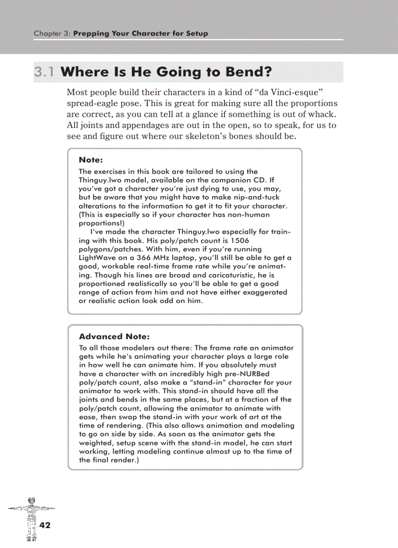 image for page Prepping Your Character for Setup