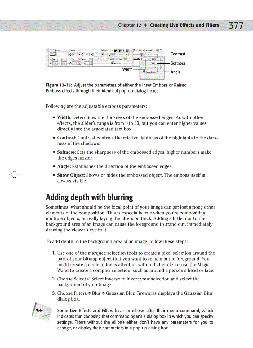 image for page Creating Live Effects and Filters