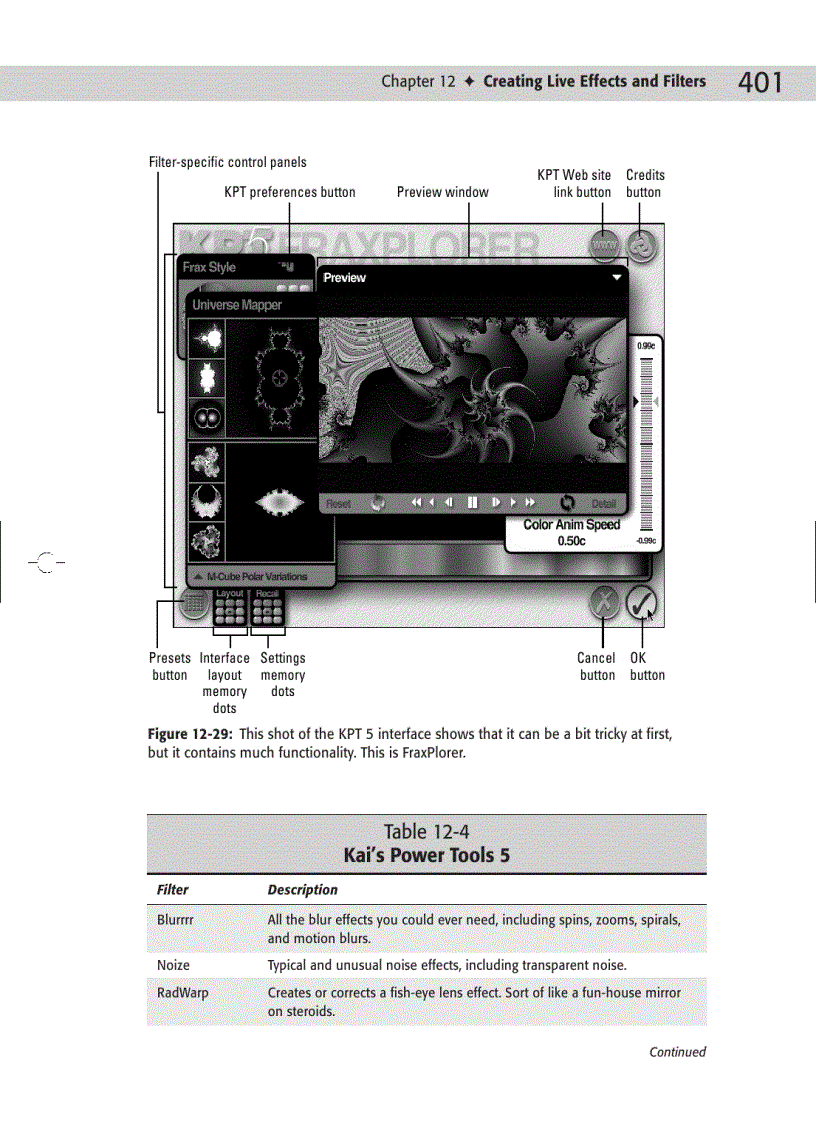 image for page Creating Live Effects and Filters