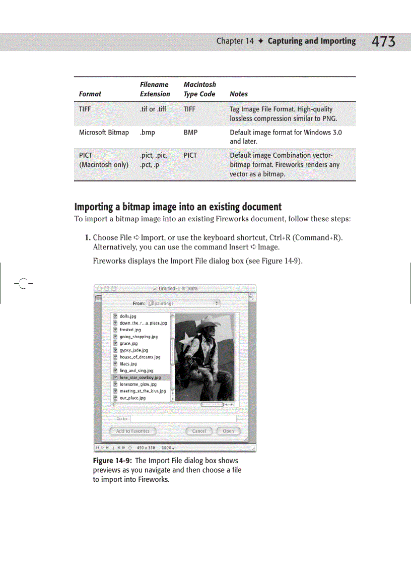 image for page Capturing and Importing