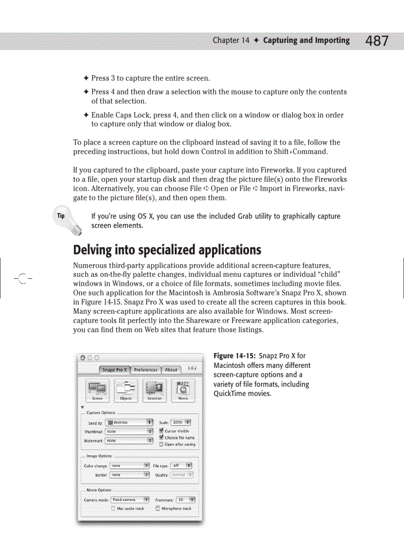 image for page Capturing and Importing