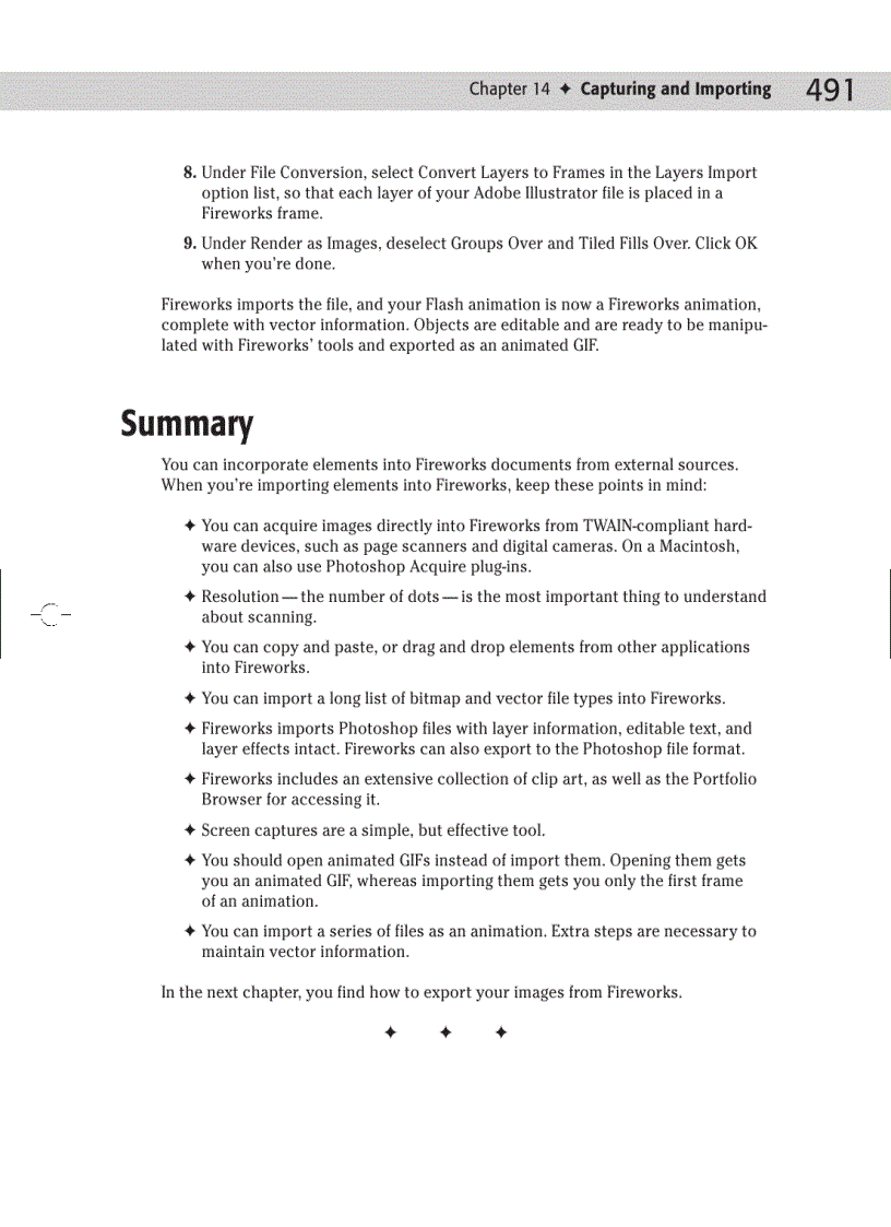 image for page Capturing and Importing