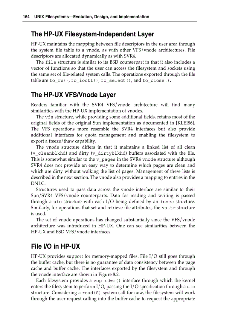 image for page Non SVR4 Based Filesystem Architectures