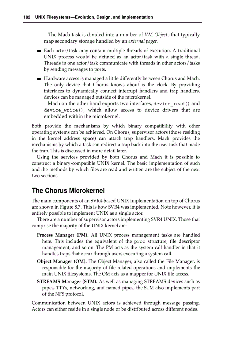 image for page Non SVR4 Based Filesystem Architectures