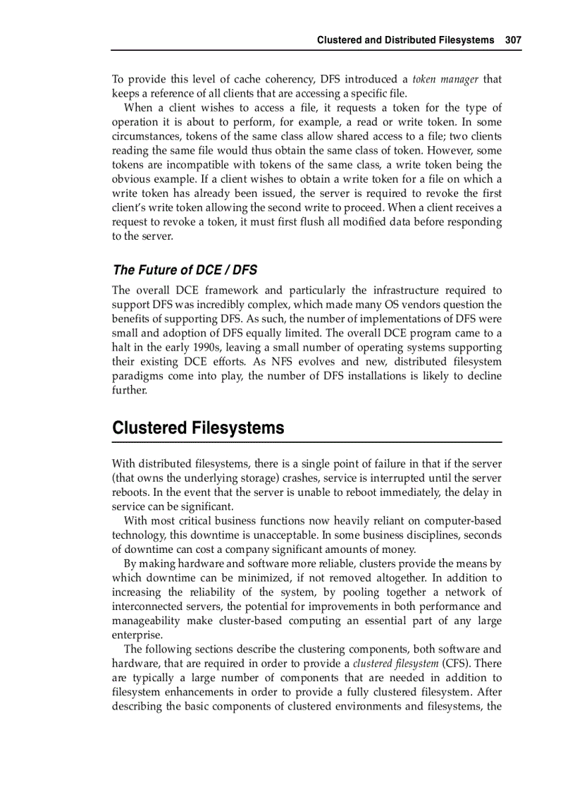 image for page Clustered and Distributed Filesystems