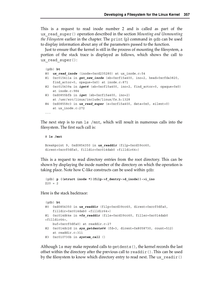 image for page Developing a Filesystem for the Linux Kernel