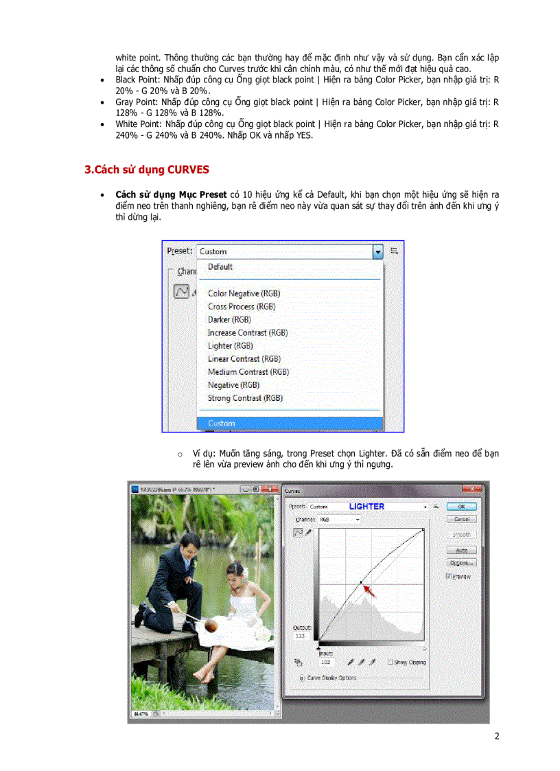 image for page Sử dụng curves trong photoshop