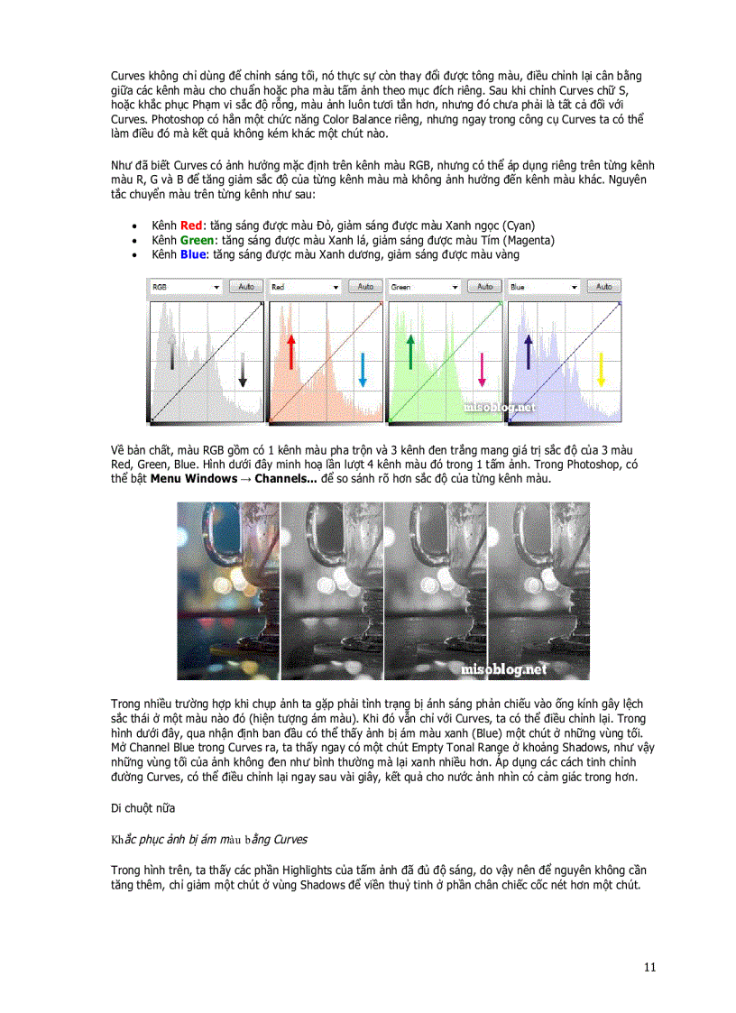 image for page Sử dụng curves trong photoshop
