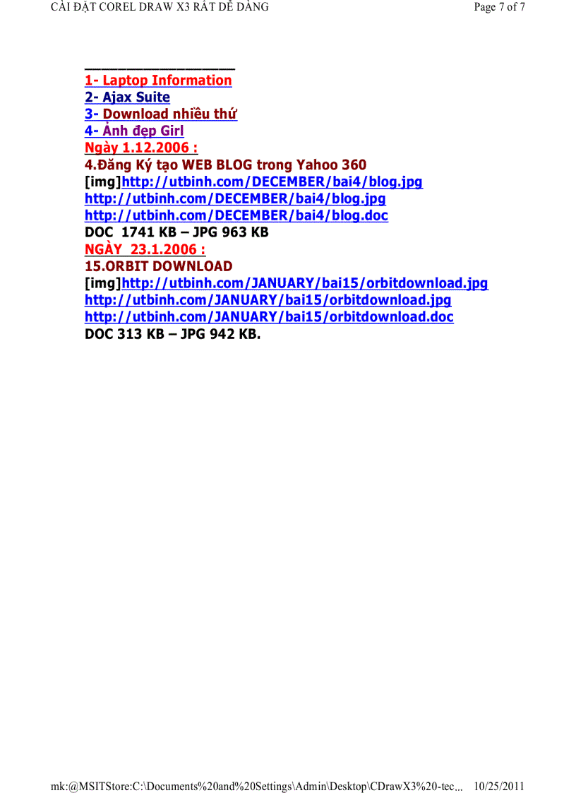 image for page CÀI ĐẶT COREL DRAW X3 RẤT DỄ DÀNG CorelDRAW Graphics Suite X3