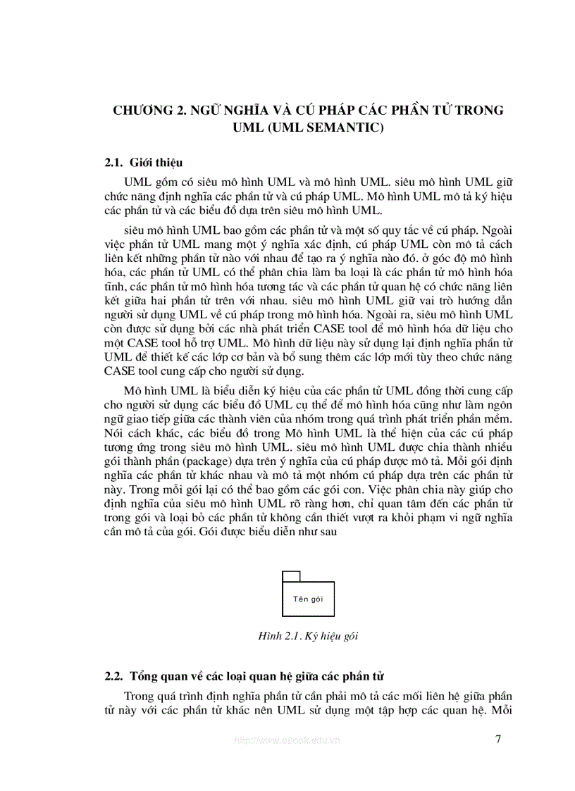 image for page Ngữ nghĩa và cú pháp các phần tử trong UML UML Semantic