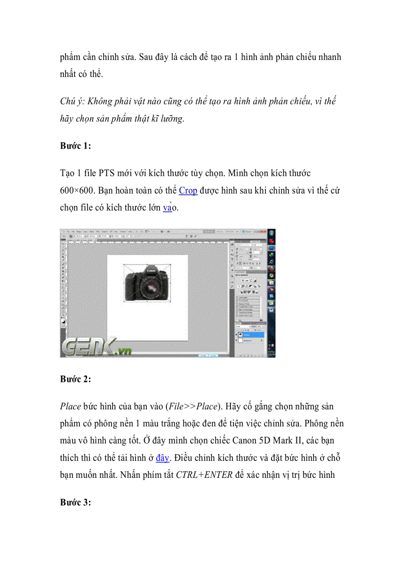 image for page Tạo hiệu ứng phản chiếu đơn giản bằng Photoshop