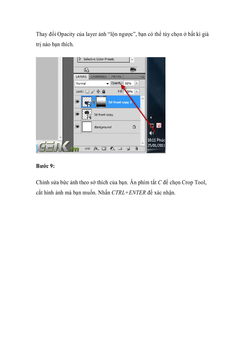 image for page Tạo hiệu ứng phản chiếu đơn giản bằng Photoshop