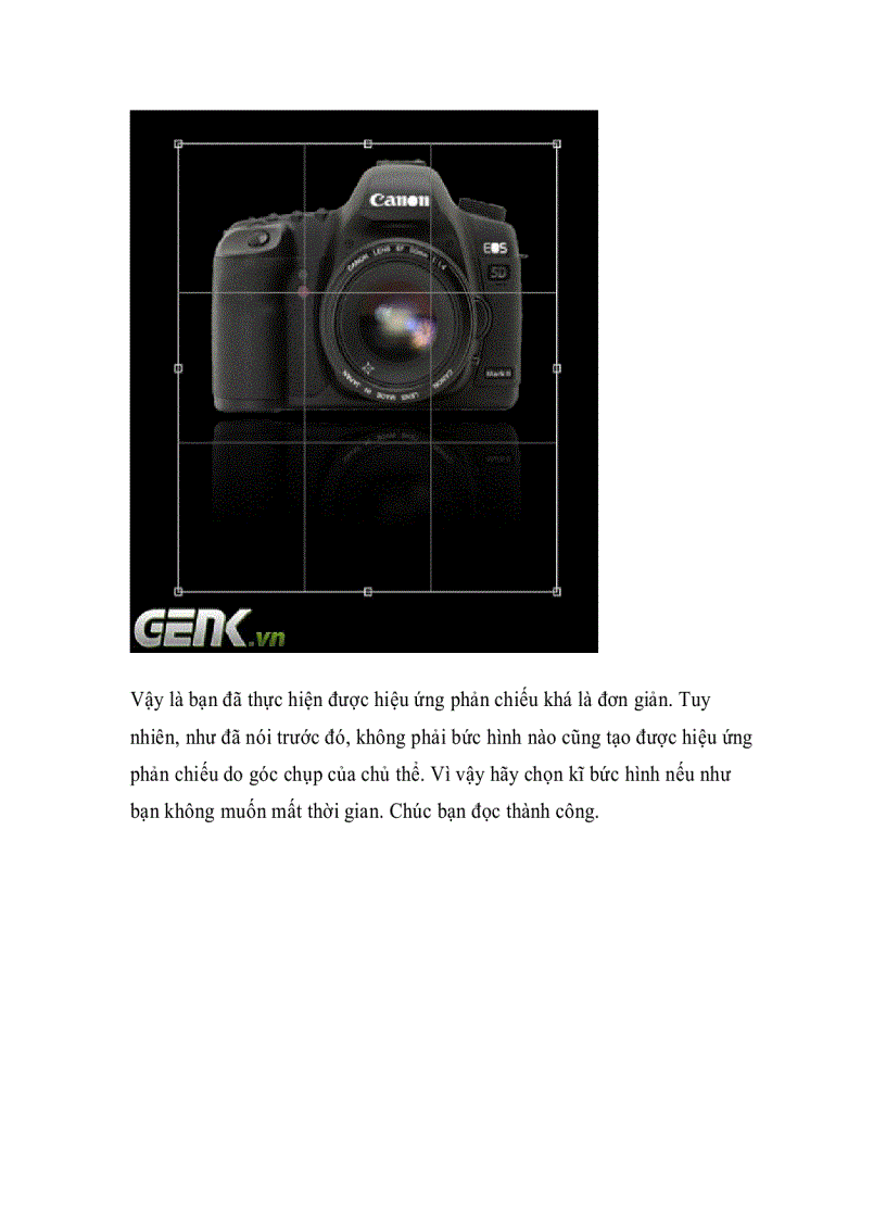 image for page Tạo hiệu ứng phản chiếu đơn giản bằng Photoshop