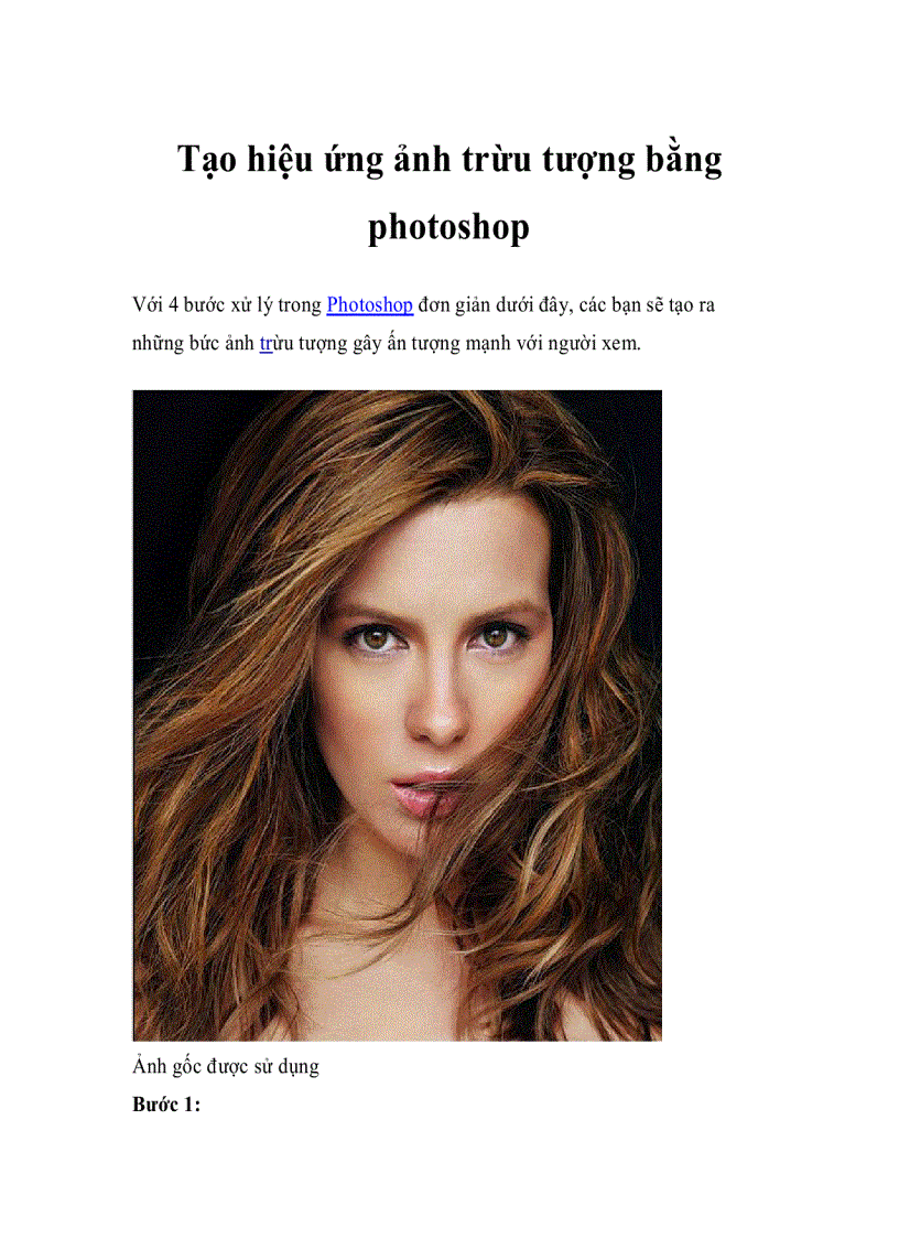 image for page Tạo hiệu ứng ảnh trừu tượng bằng photoshop