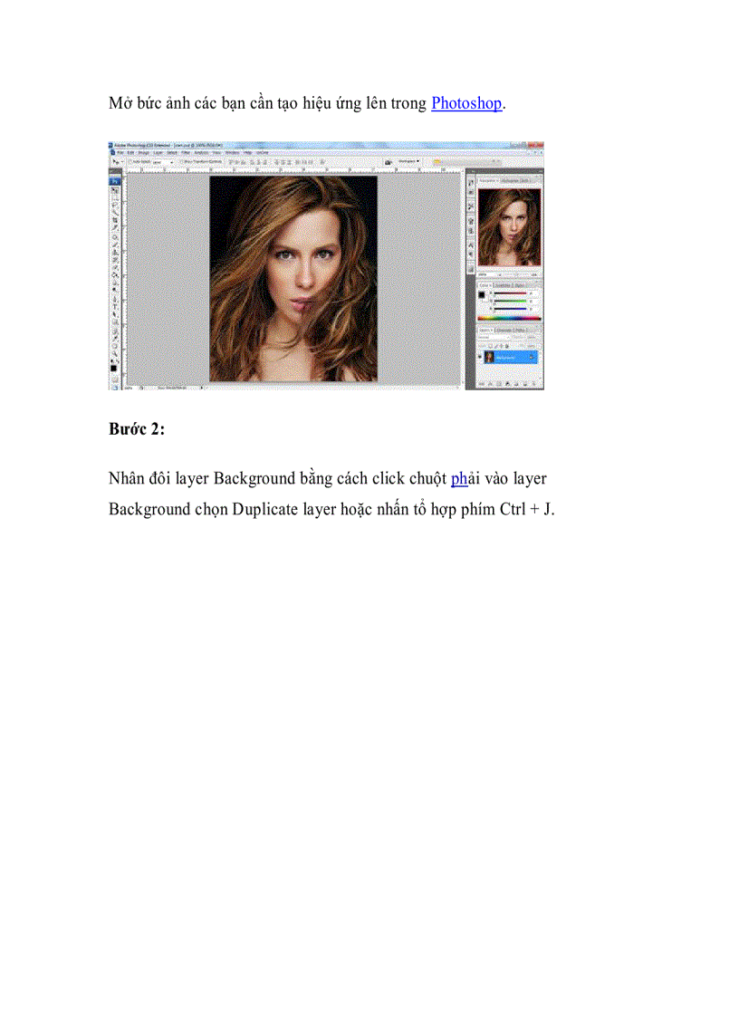 image for page Tạo hiệu ứng ảnh trừu tượng bằng photoshop