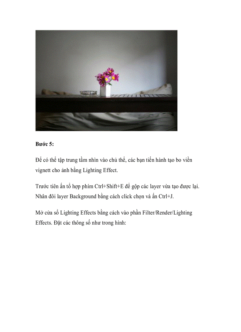 image for page Tạo tông màu tím trầm cho ảnh