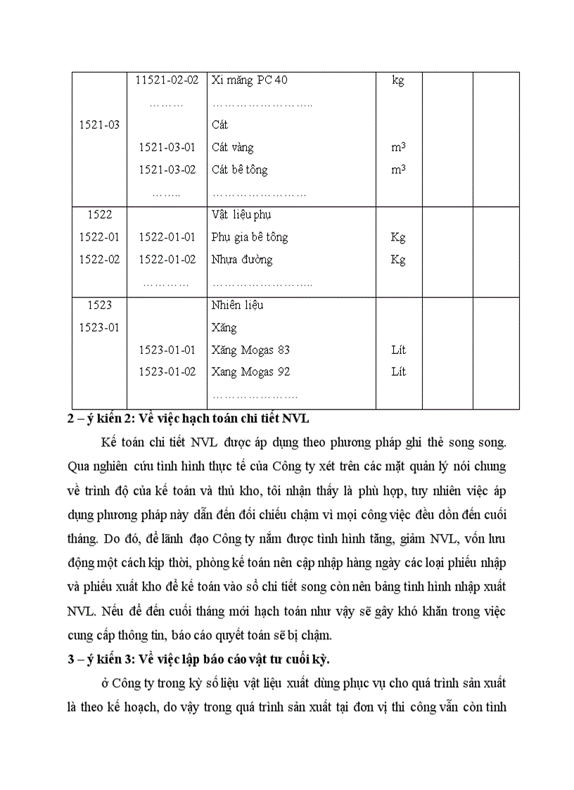 Một số ý kiến nhằm hoàn thiện công tác kế toán nguyên vật liệu ở công ty XD Hợp Nhất