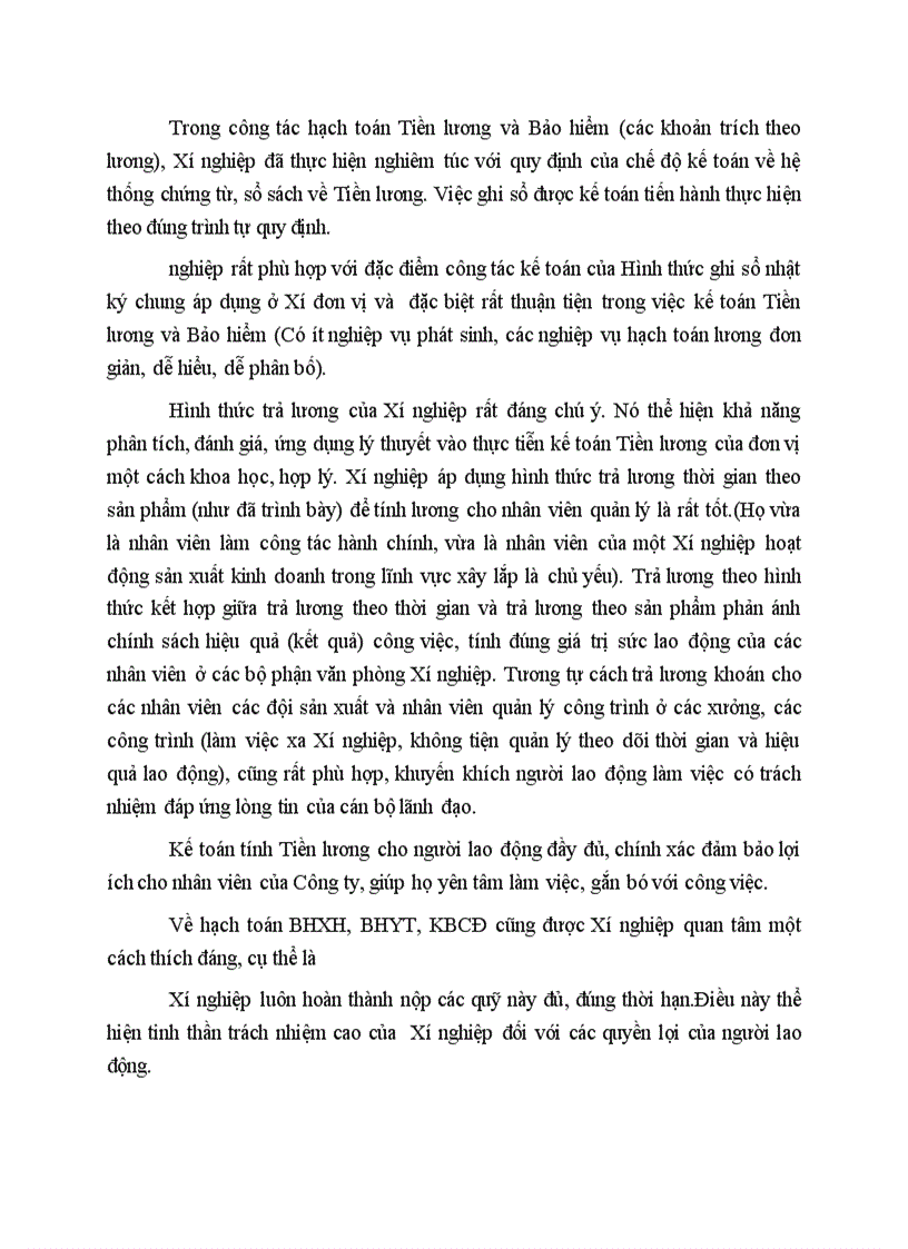 image for page Nhận xét chung về công tác hạch toán tiền lương và các khoản trích theo lương tại xí nghiệp xây dựng 244