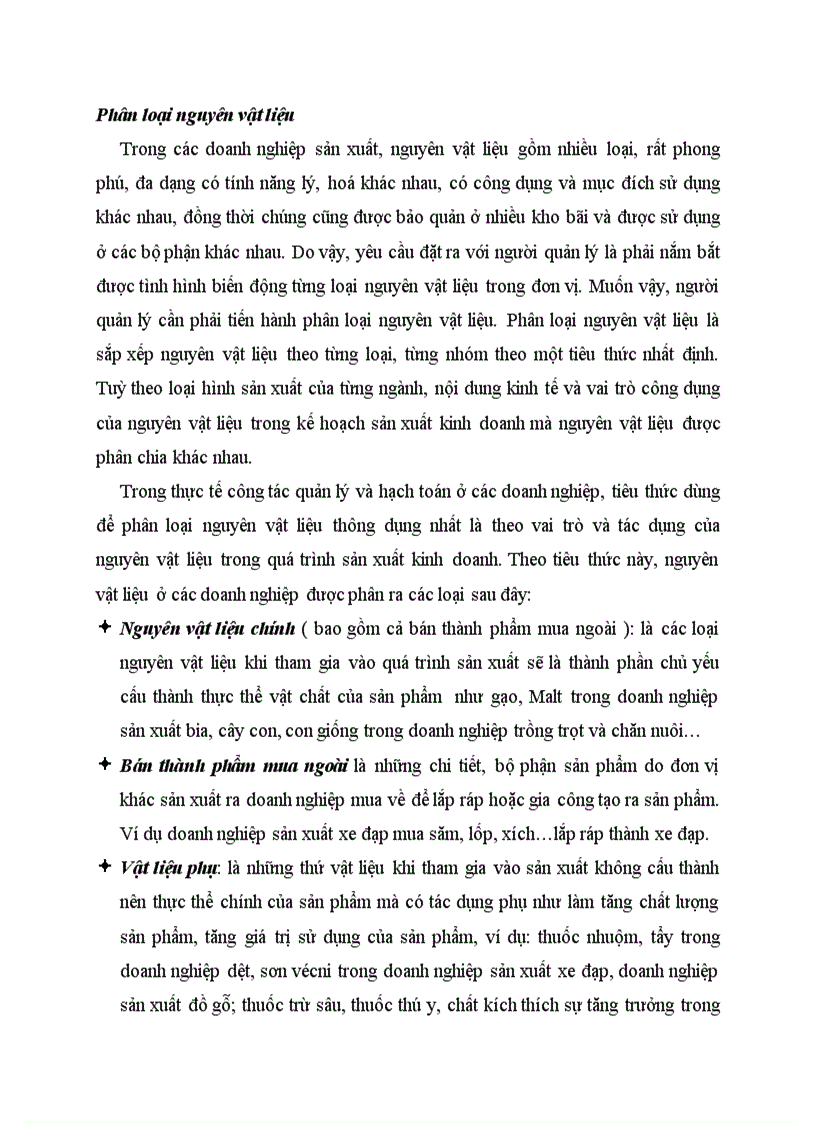 image for page Phân loại nguyên vật liệu